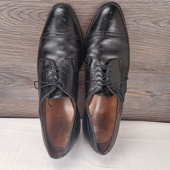 Allen Edmonds Men’s Sanford Leather Cap Toe Derbies Size 14A Made In USA main image 4